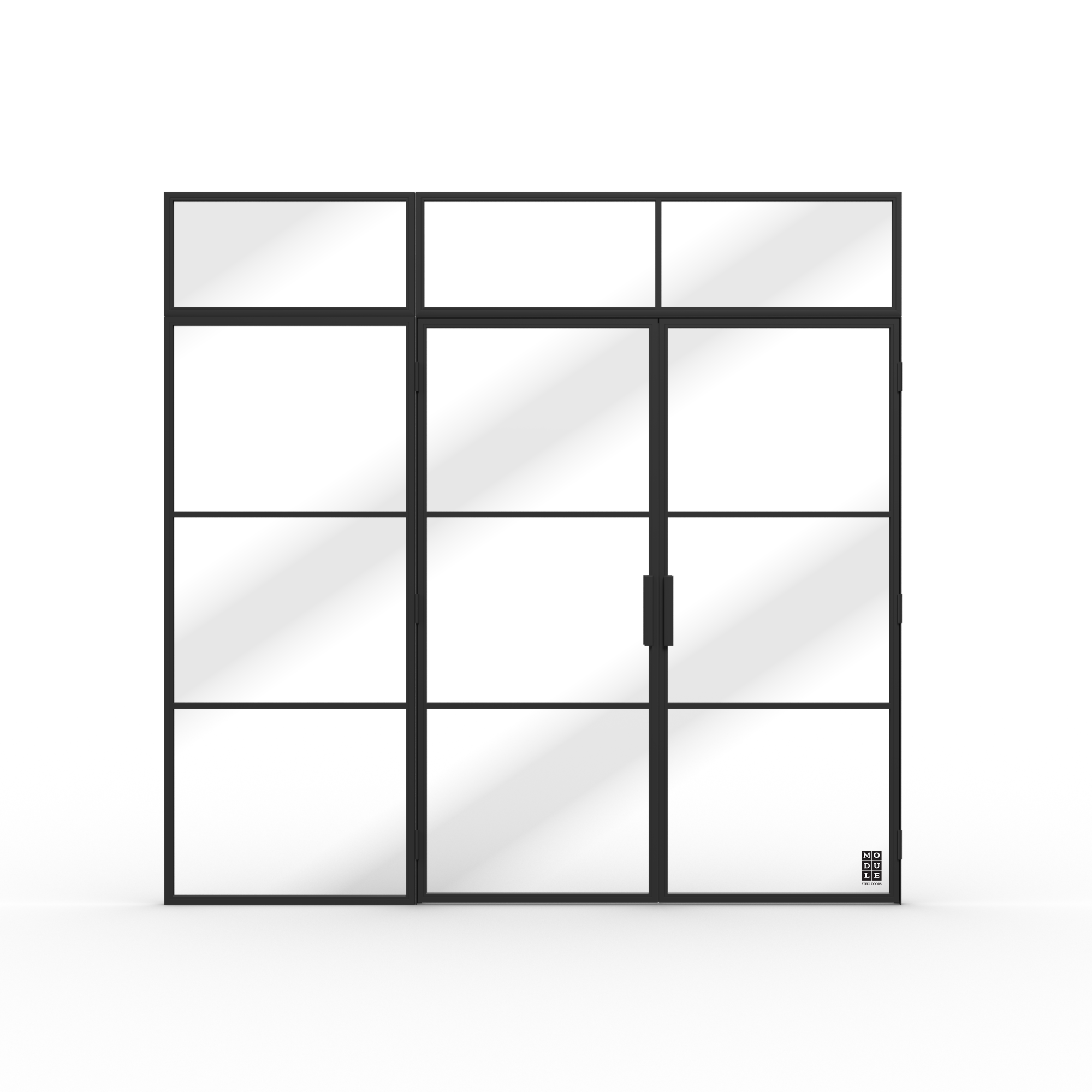 Double Steel doors + Side Panel Big + 3x Top Panel Big