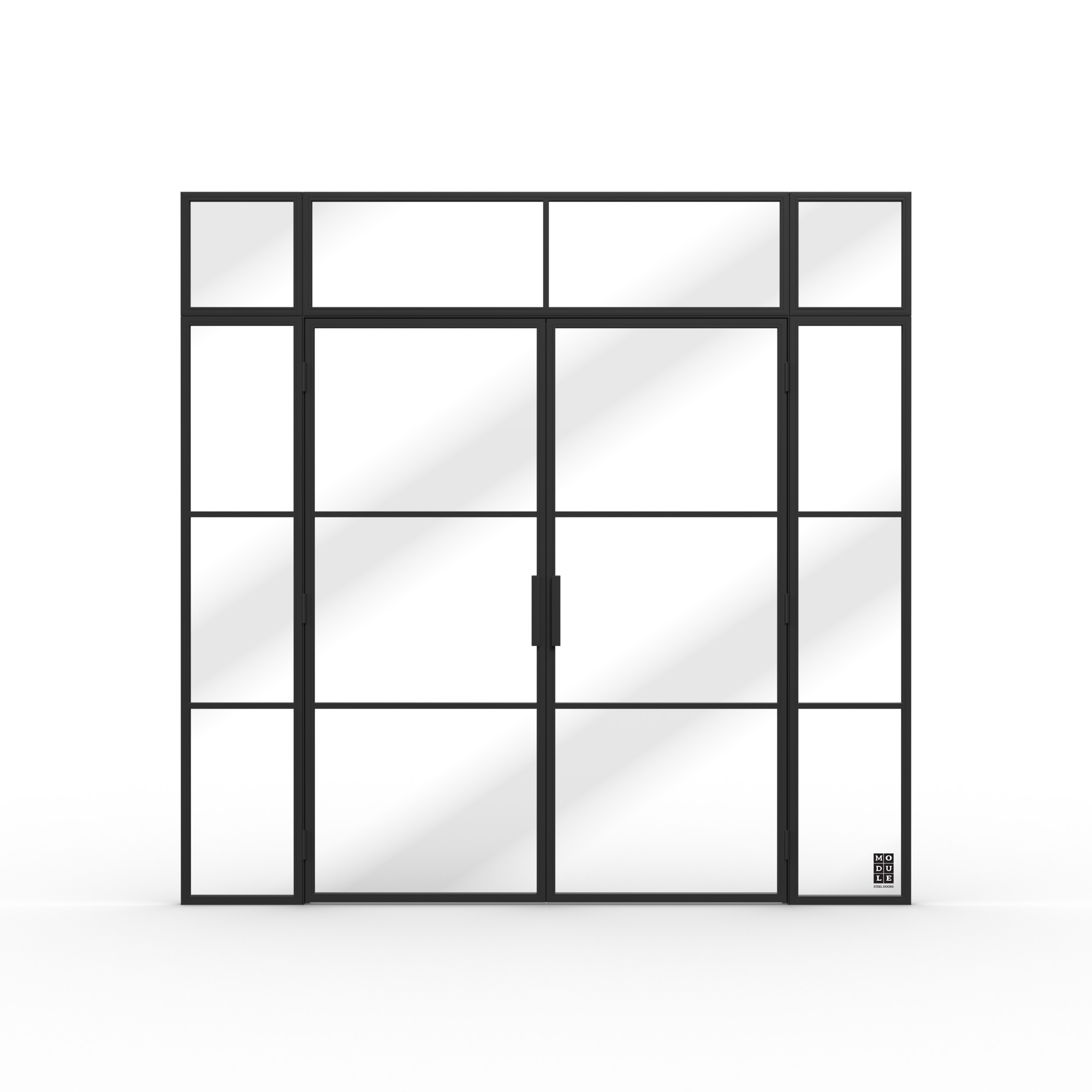 Double Steel doors + 2x Side Panel Small + 2x Top Panel Small + 2x Top Panel Big