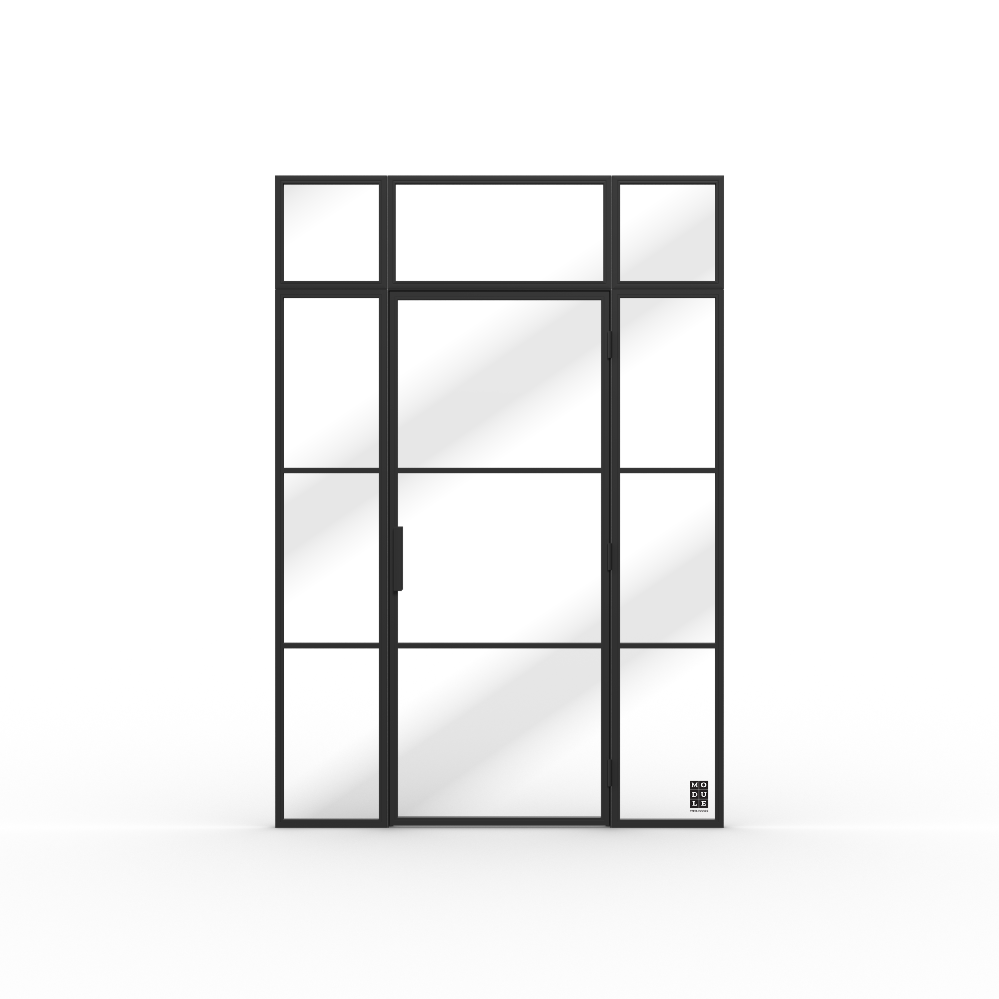 Single Steel doors + 2x Side Panel Small + 2x Top panels Small + Top Panel Big